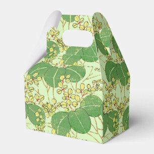 Japanische Leaf Floral Botanisches Kunstmuster Geschenkschachtel