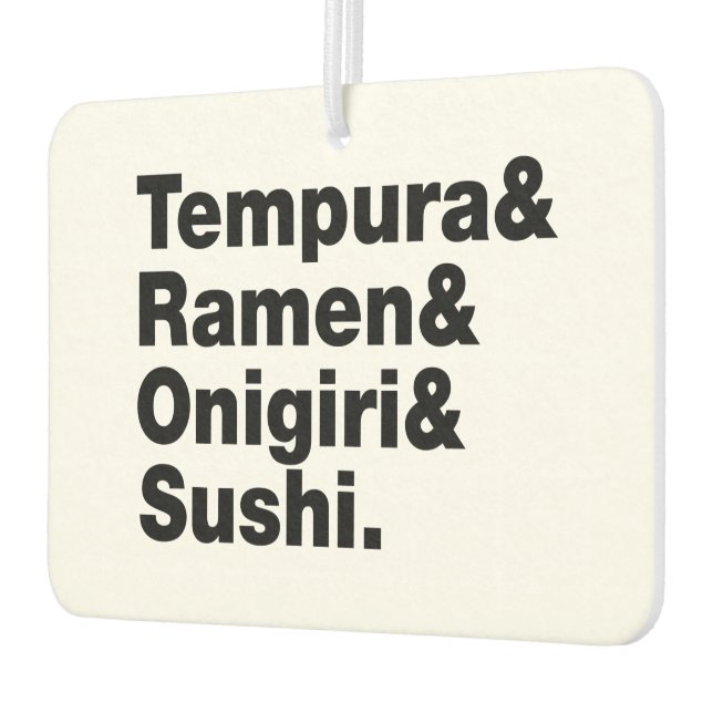 japanische Lebensmittel Tempura & Ramen & Onigiri  Autolufterfrischer (Links)
