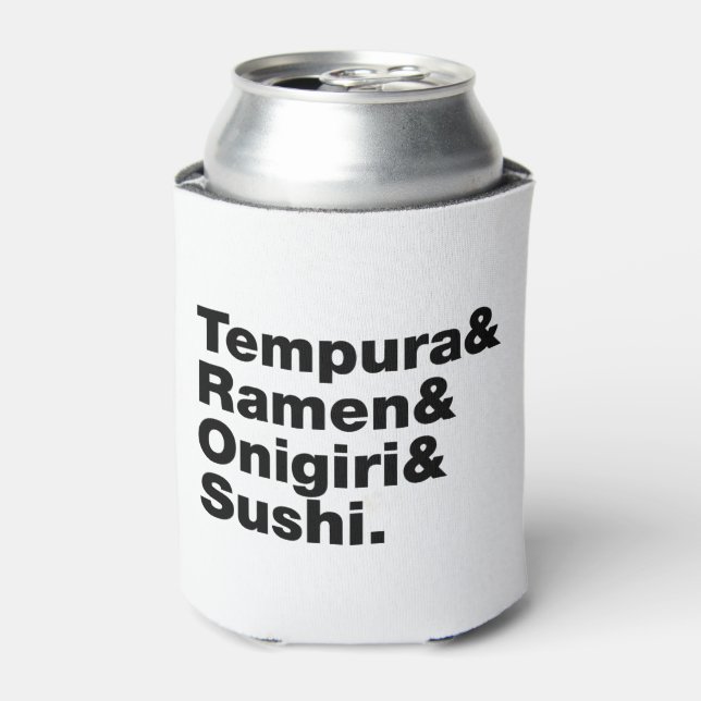 japanische Lebensmittel Tempura & Ramen & Onigiri  Dosenkühler (Kanne Vorderseite)
