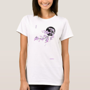 Japanische Lila Sakura Cherry Blossom Blume Pink T-Shirt