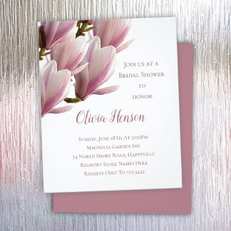 Japanische Magnolia Budget Bridal Dusche Einladung Flyer
