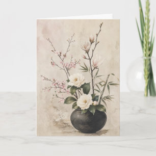 Japanische Magnolie Gruß Kirschblüte Zen Karte