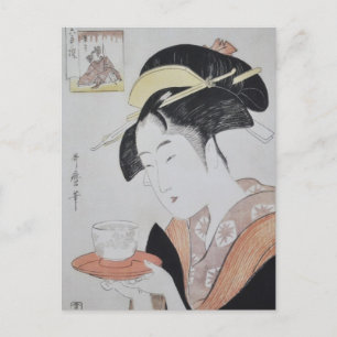 Japanische Malerei um 1796 Postkarte