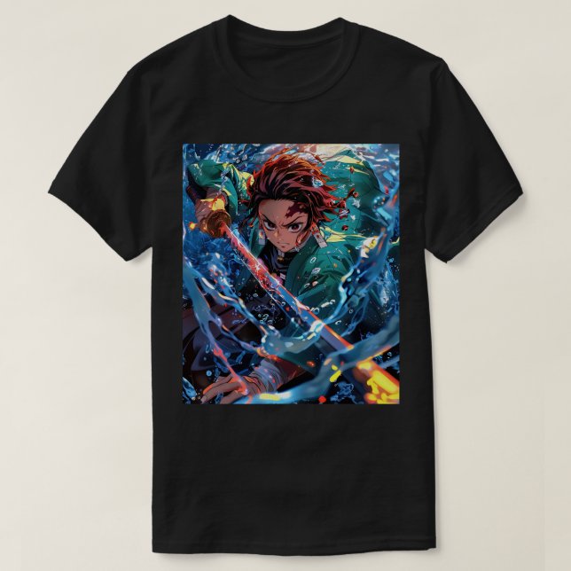 Japanische Manga-Anime tanjiro T-Shirt (Design vorne)