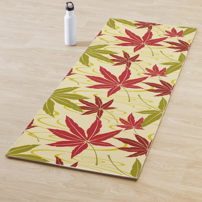 JAPANISCHE MAPLE LEAF (CREME) YOGAMATTE (Beispiel)