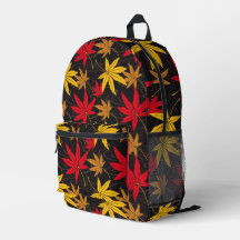 JAPANISCHE MAPLE PATTERIN IN SCHWARZ