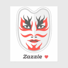 Japanische Maske Aufkleber