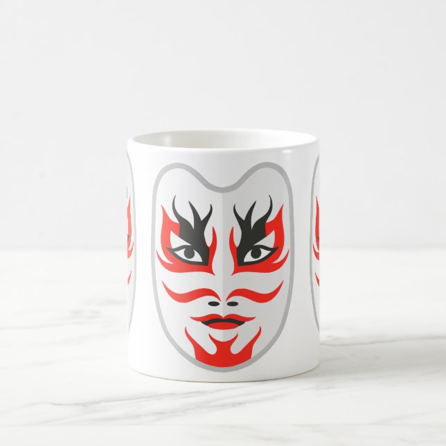 Japanische Maske Kaffeetasse (Mittel)