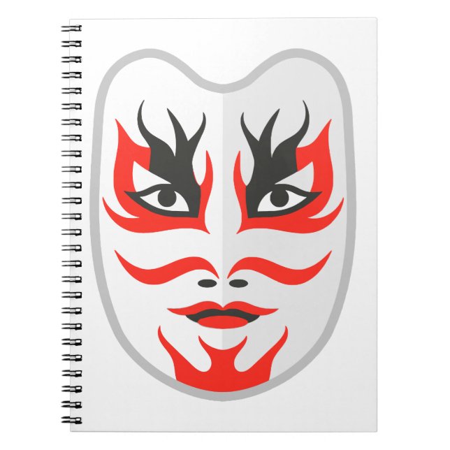 Japanische Maske Notizblock (Vorderseite)
