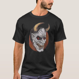 Japanische Massedemon oder Oni Skull Ästhetik T-Shirt