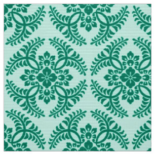 Japanische Medallion Muster, Aqua und Türkis Stoff