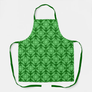 Japanische Medallion Muster, Dunkler Jade Green Schürze