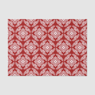 Japanische Medallion Muster, tiefrot und weiß Seidenpapier