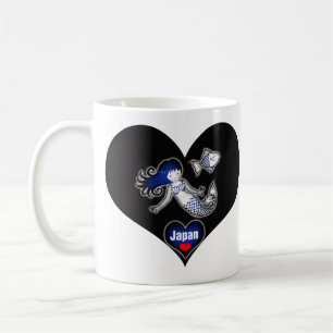 Japanische Meerjungfrau-Tasse Japan-Hilfe Kaffeetasse