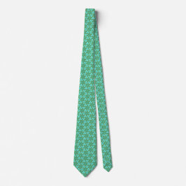 Japanische Minze Ninja Star Satin Splash Necktie Krawatte
