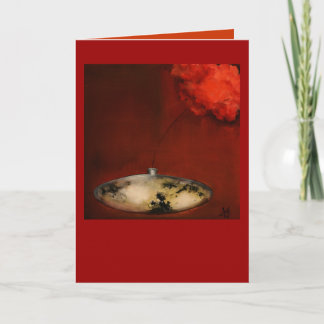 japanische Mohnblume Karte