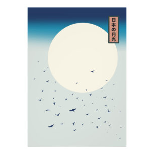 Japanische Mondlichtschwäne Fotodruck