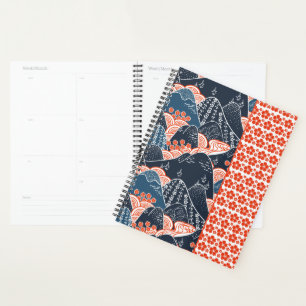 Japanische Motiv-Agenda Planer