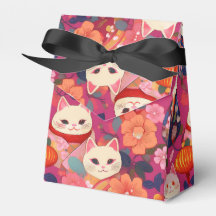 Japanische Muster Gastgeschenk Box Krane