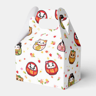 japanische Muster-Partygeschenkbox Daruma Geschenkschachtel
