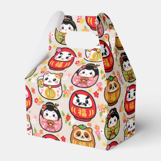 Japanische Muster-Partygeschenkbox Daruma Geschenkschachtel