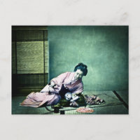 Japanische Mutter-und Baby-Vintage magische