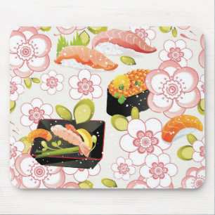 Japanische Nahrung: Sushi-Muster 2 Mousepad