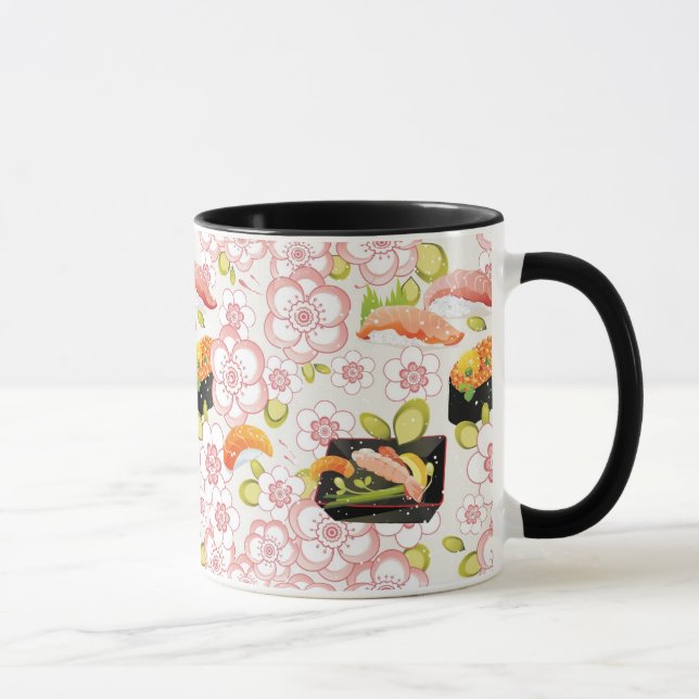 Japanische Nahrung: Sushi-Muster 2 Tasse (Rechts)