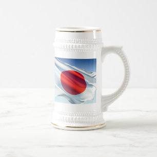 Japanische Nationalflagge Bierglas