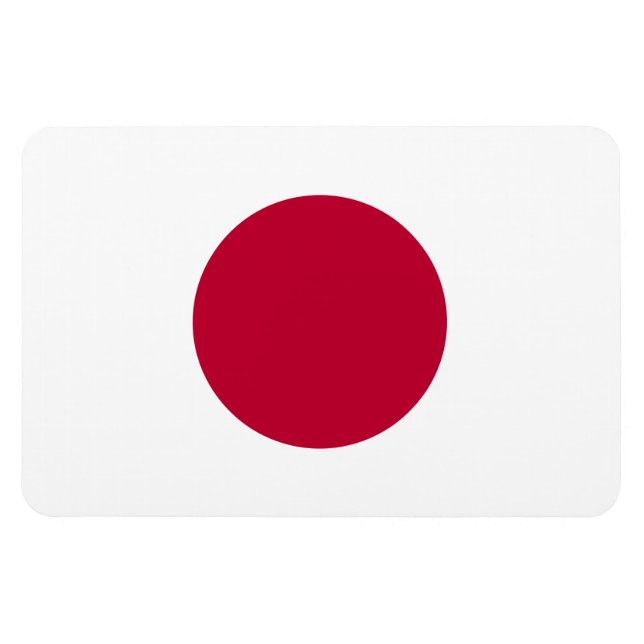 Japanische Nationalflagge Nisshoki Magnet (Horizontal)