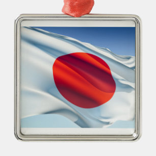 Japanische Nationalflagge Ornament Aus Metall