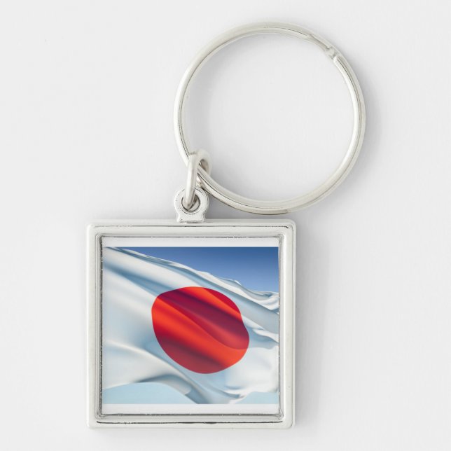 Japanische Nationalflagge Schlüsselanhänger (Vorne)