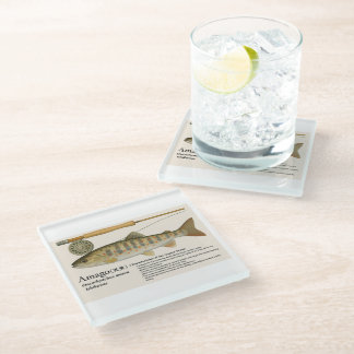 Japanische native Forelle – Amago Glasuntersetzer