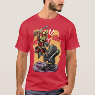 japanische Ninja vs Samurai T-Shirt