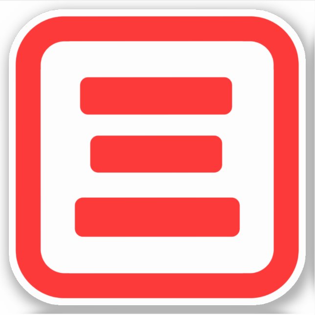 Japanische Nummer drei 三 【San】 Kanji Aufkleber (Vorderseite)
