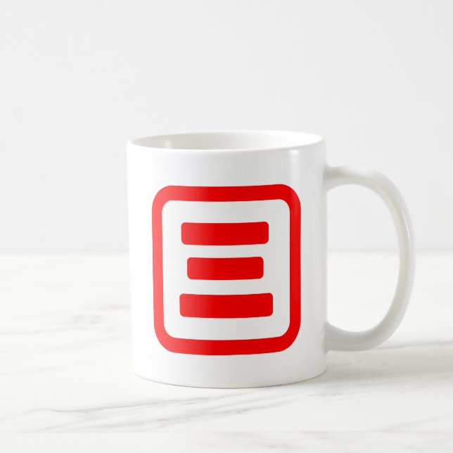 Japanische Nummer drei 三 【San】 Kanji Kaffeetasse (Rechts)