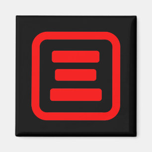 Japanische Nummer drei 三 【San】 Kanji Magnet