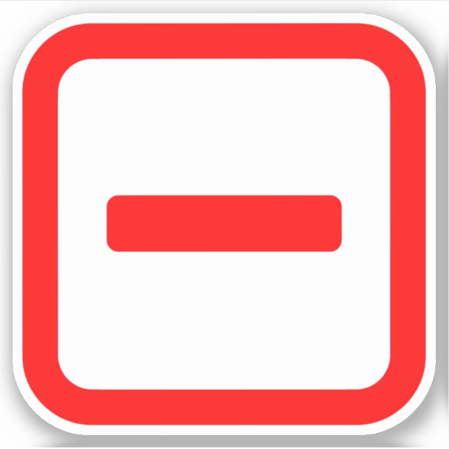 Japanische Nummer eins 一 【Ichi】 Kanji Aufkleber (Vorderseite)