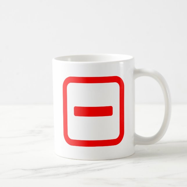 Japanische Nummer eins 一 【Ichi】 Kanji Kaffeetasse (Rechts)