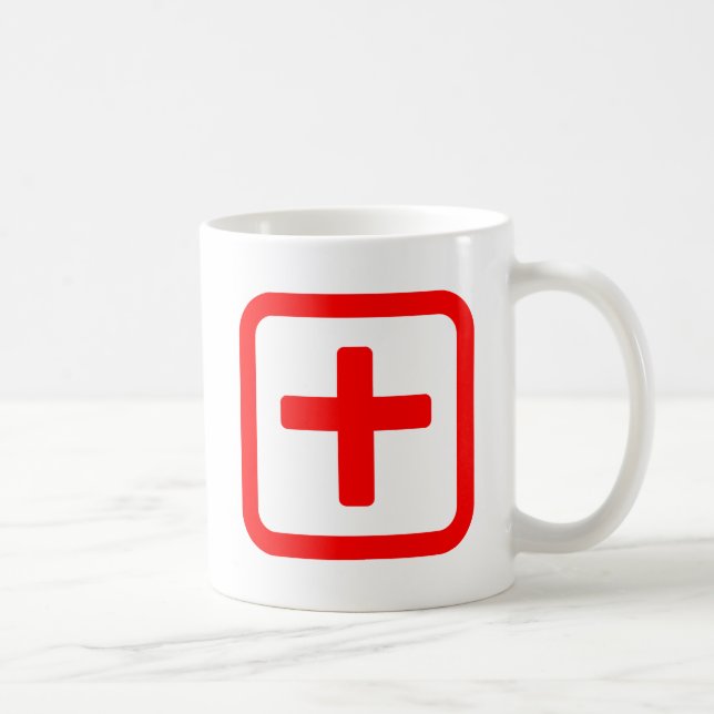 Japanische Nummer zehn 十 【Ju】 Kanji Kaffeetasse (Rechts)