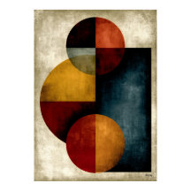 Japanische orbitale geometrische abstrakte stille 