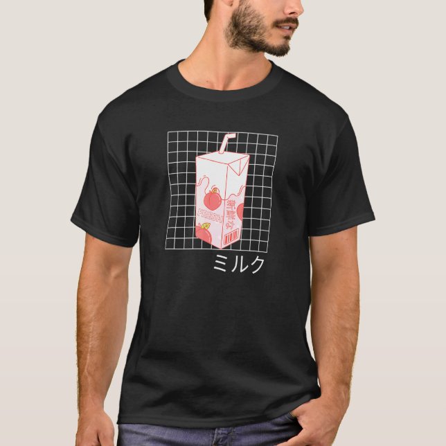 Japanische Otaku Stylish Vaporwave Ästhetik Mil 90 T-Shirt (Vorderseite)