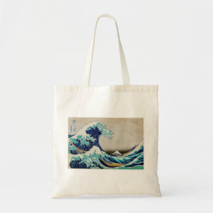 Japanische Ozeanwellen Ästhetische Strandwaves Äst Tragetasche