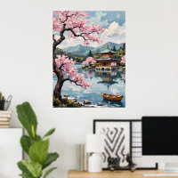 Japanische Pagode am See