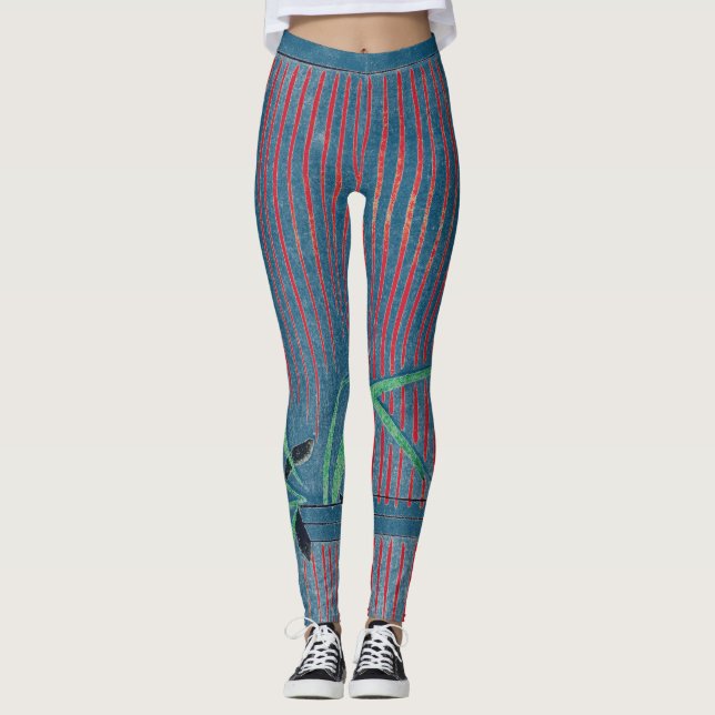 JAPANISCHE PATTERIN DRUCKTE Leggings (Vorderseite)