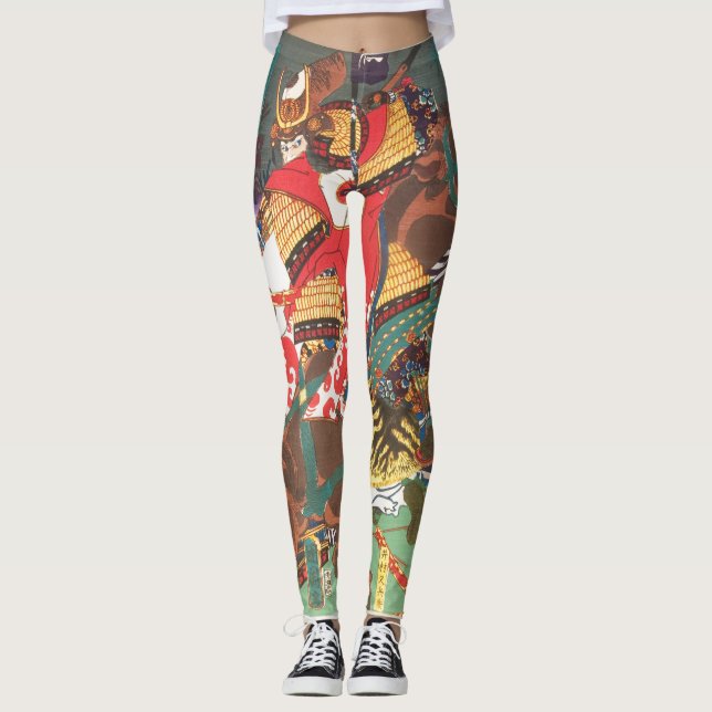 JAPANISCHE PRINT-Leggings Leggings (Vorderseite)