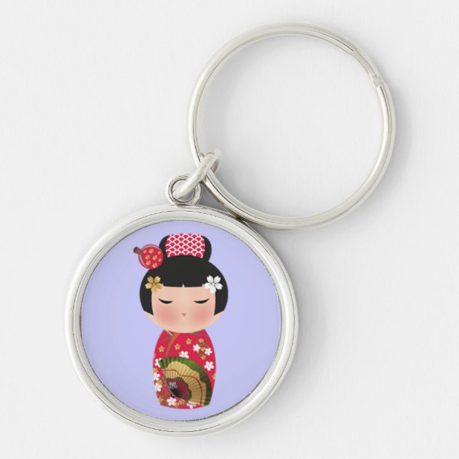 Japanische Puppe Schlüsselanhänger (Vorne)
