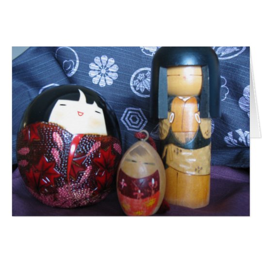 Japanische Puppen Karte