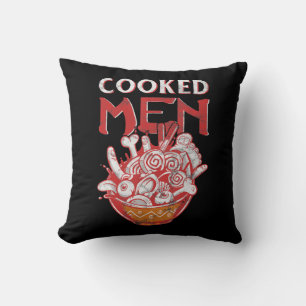 Japanische Ramen Food Pun Spaß gekochtes Geschenk Kissen