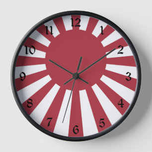Japanische Reichsflagge der aufgehenden Sonne, Edo Uhr